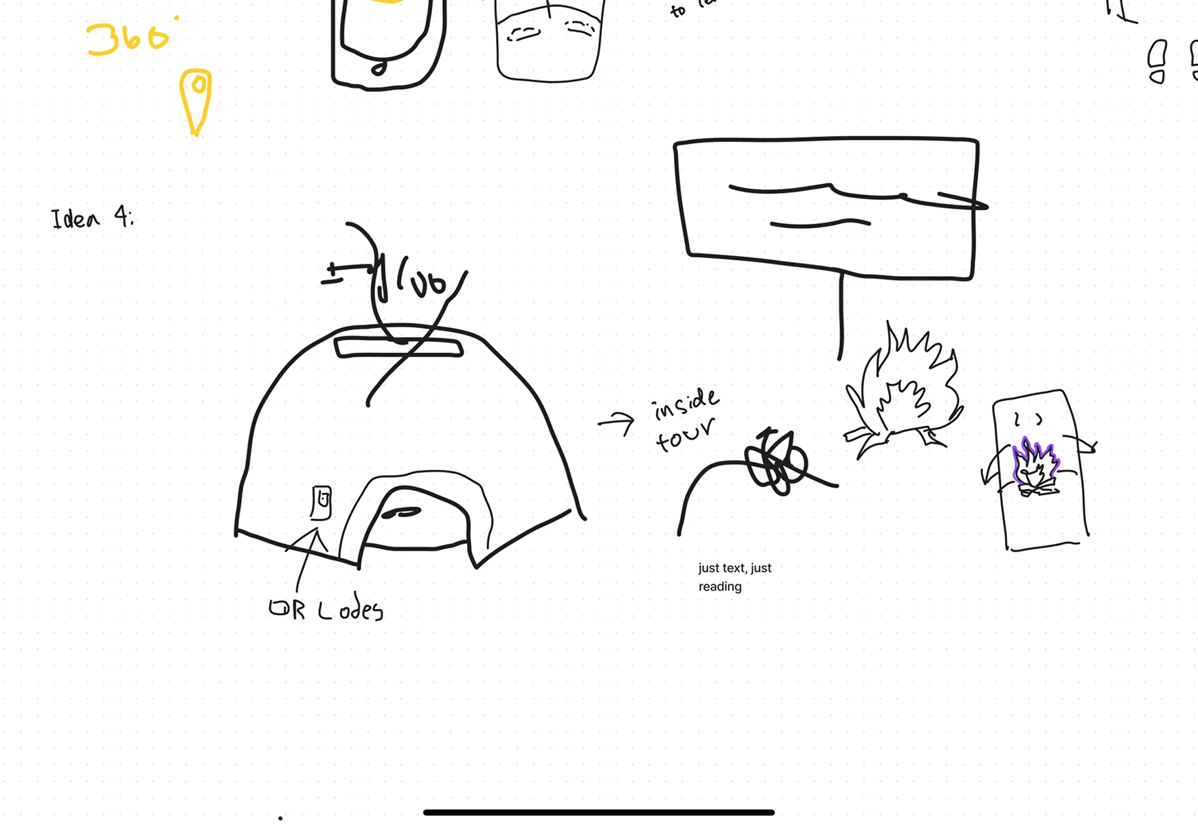 Users scan an igloo exhibit to unlock AR scenes of Indigenous life. The app reveals a campfire, cultural info, and interior visuals to explore daily life and traditions.